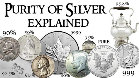 Purity Of Silver Explained 35 40 90 925 95 8 999 Pure Silver