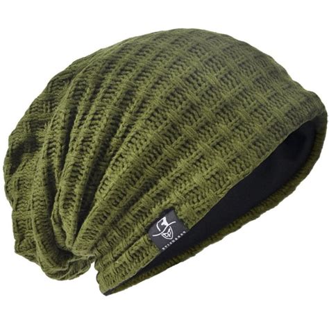 Men S Slouchy Beanie Oversize Summer Winter Skull Cap Hat B Plaid