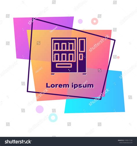 Purple Vending Machine Of Food And Beverage Royalty Free Stock Vector