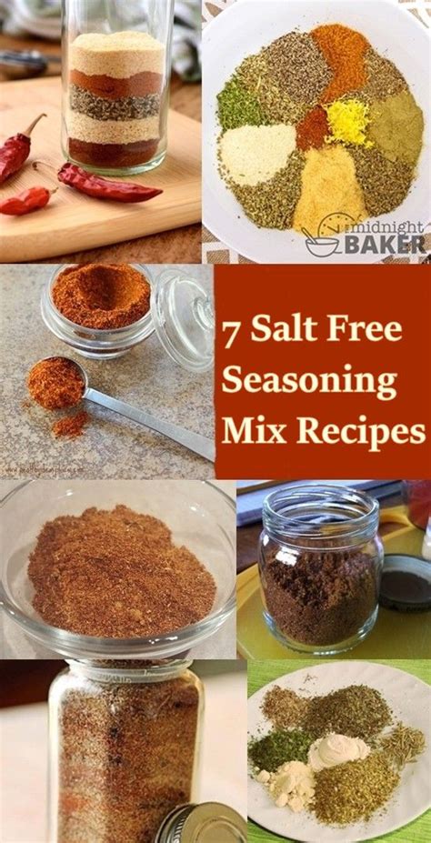 Seven Salt Free Seasoning Mix Recipes