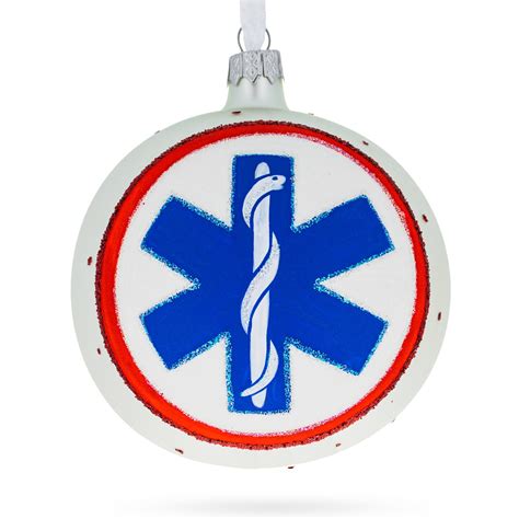 Paramedic Emergency First Responders Glass Ball Christmas Ornament 4