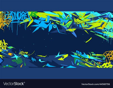 Cool colorful abstract urban street art graffiti Vector Image