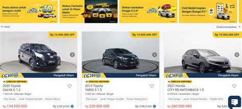 Promo Diskon Juta Buat Beli Mobil Bekas Warna Hitam Di Carsome