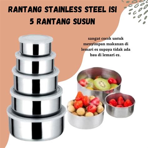 Jual Original Stainless Rantang Stainless Steel Isi Rantang