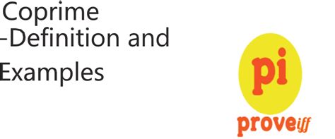 coprime definition  examples proveiff  solutions