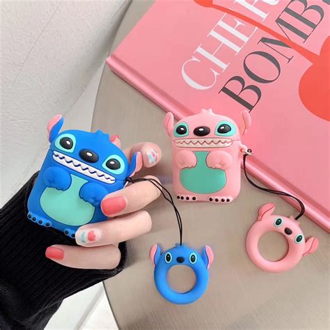 สร้างสรรค์ 100 เคสซิลิโคน ลายการ์ตูน Stitch สําหรับป้องกันหูฟัง บลูทูธ