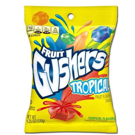 Fruit Gushers Tropical 120 G 8 Pack Exotics Wholesale