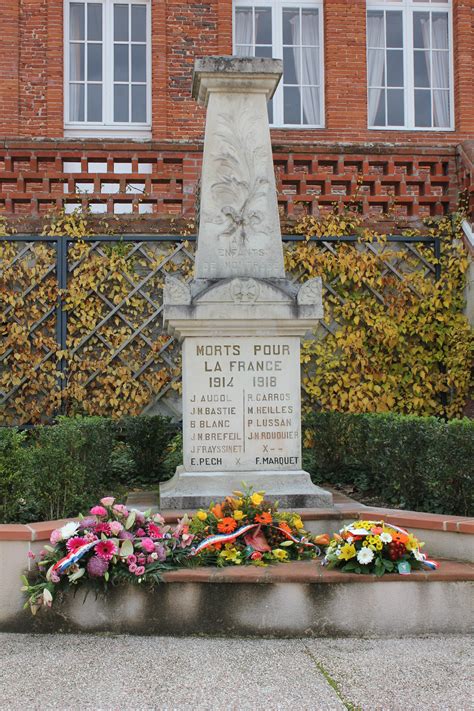 La guerre de 1914 1918 Le monument aux morts Mémoire de Montrabé