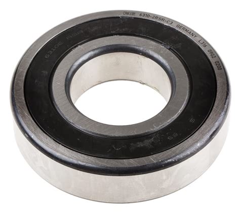 6310 2RSR C3 FAG FAG 6310 2RSR C3 Single Row Deep Groove Ball Bearing