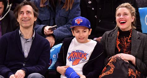 Noah Baumbach Greta Gerwig Sit Courtside For New Years Day Game