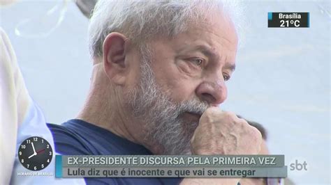 Veja Como Foi O Primeiro Pronunciamento De Lula Após Ordem De Prisão