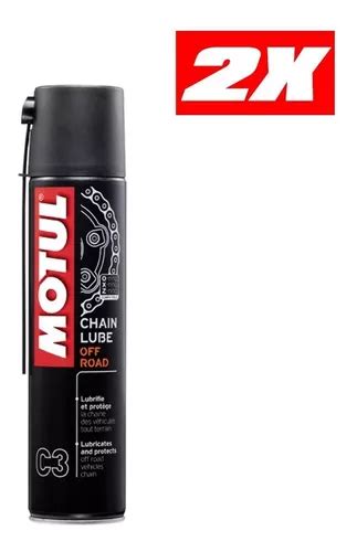 Kit Spray Lubrificante Corrente Motul C3 Off Road 400ml 2 Un Frete grátis