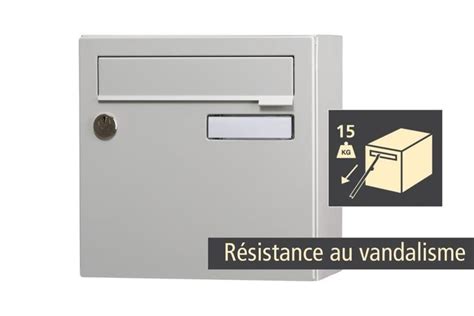 Boîte aux lettres compacte 1 porte extérieur RENZ Interval compact