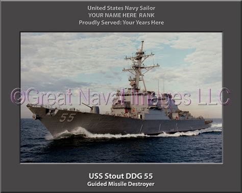 USS Stout DDG 55 : Personalized Navy Ship Photo 2 ⋆ Personalized US ...