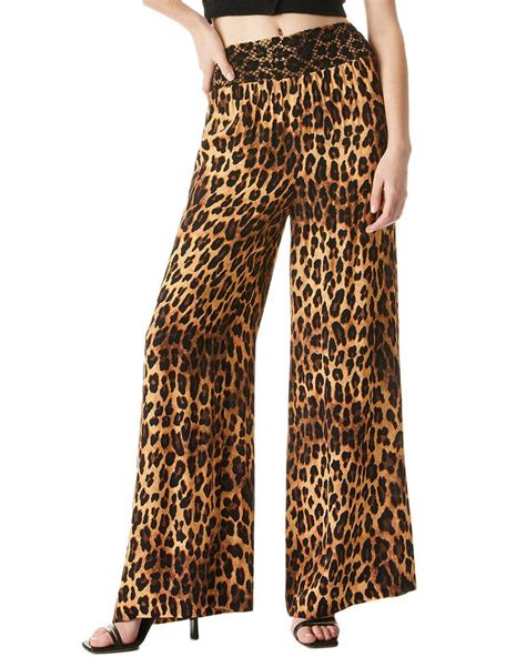 Alice Olivia Alice Olivia Russell Super High Waist Pant In Brown Lyst