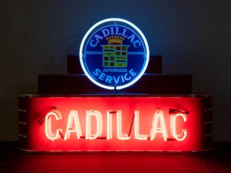 Cadillac Neon Sign Auburn Fall Rm Sotheby S