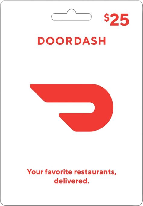 DoorDash $25 Gift Card DOORDASH $25 GIFT CARD - Best Buy