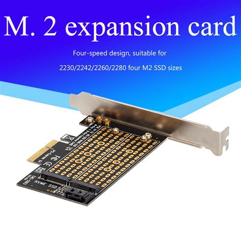 Pcie Nvme Sata M2 Ssd To Pci Express 30 X4 Adapter For B Key M Key