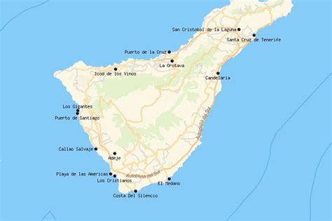 14 Best Places To Visit In Tenerife Map Touropia