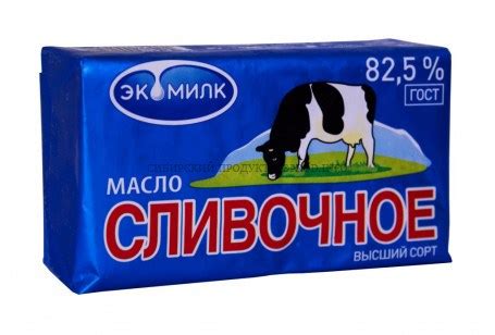 Масло сливочное ЭКОМИЛК (380 гр) 82,5% - Sweet Coffee
