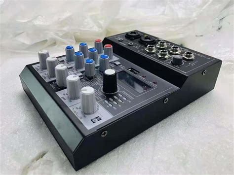 M4 Mini 4 Channel Sound Card Mixer USB Console DJ Karaoke Sm Audio