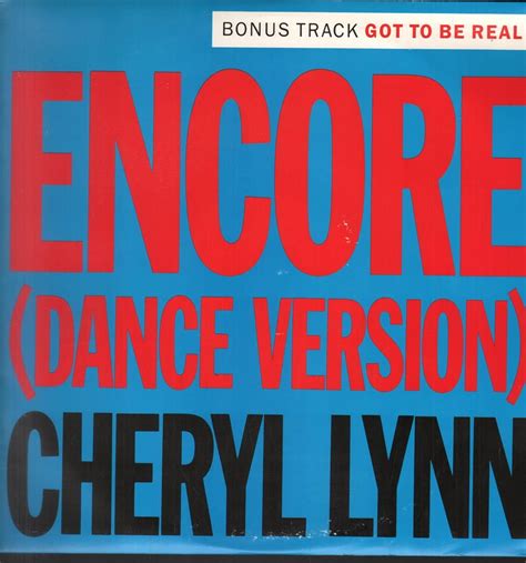 Cheryl Lynn - Encore (Dance Version) - Streetwave - MKHAN 23: Amazon.de ...