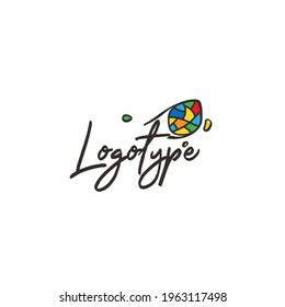 Creative Art Logo Vector Stock Vector (Royalty Free) 1963117498 ...