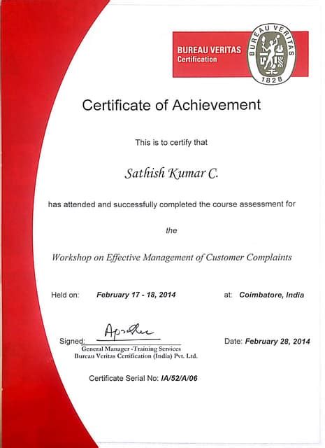 Bureau Veritas Certification Pdf