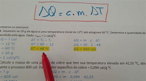 equação fundamental da calorimetria YouTube