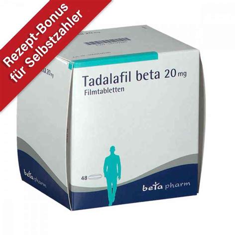 Tadalafil Beta 20 Mg Filmtabletten 48 Stk Apothekede