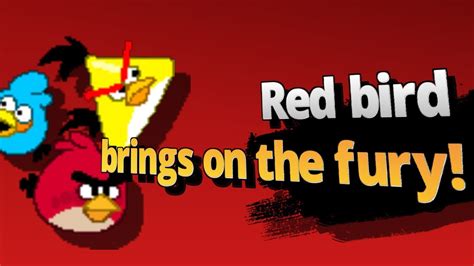 Super Smash Bros Lawl Angry Birds Red Bird Youtube