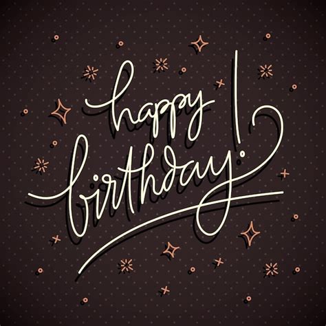 Free Vector | Happy birthday lettering theme