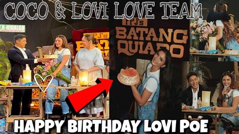 COCO MARTIN MAY SURPRISED BIRTHDAY PARA SA KA LOVE TEAM NIYA NA SI LOVI