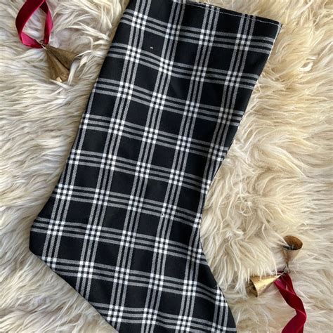 Black And White Plaid Stockings Etsy