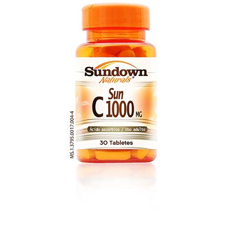 Vitamina C Sun C 1000 Mg Sundown 30 cápsulas Submarino