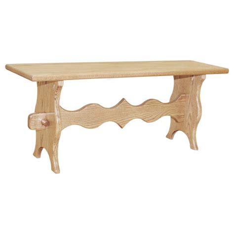 Amish Mission Trestle Bench Benches Barn Furniture