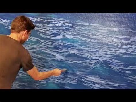 How To Fix An Ocean Wave Scene Mural Joe Youtube Waves Under The