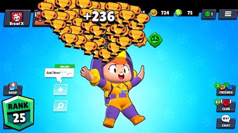 Bea Nonstop To 750 Trophies Brawl Stars Youtube