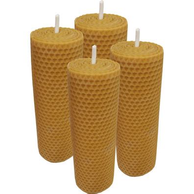 Velas de cera abeja Velas naturales con láminas de cera