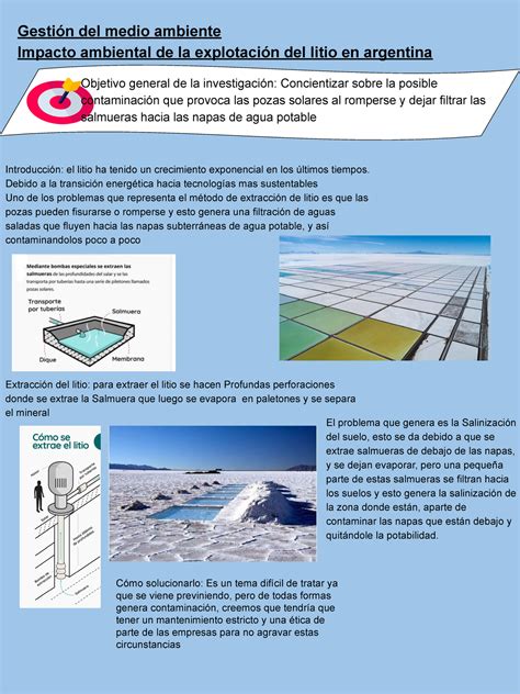 Tp gestion del medio ambiente Gestión del medio ambiente Impacto