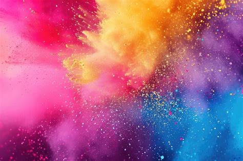 Premium Photo Happy Holi Colorful Holi Colors Splash Background Concept Indian Color Festival