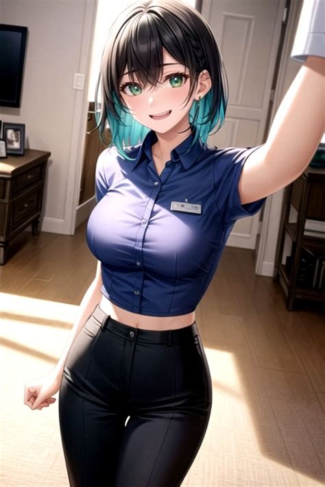 Office Shirt S Multi Colored Hair Ai Porn