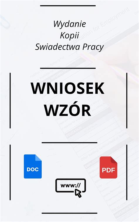 Wniosek O Wydanie Kopii Świadectwa Pracy Wzór