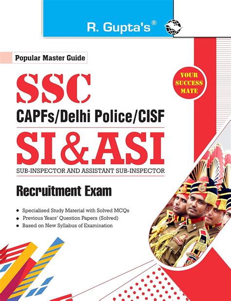 SSC CAPFs Delhi Police CISFSI ASI Recruitment Exam Guide For