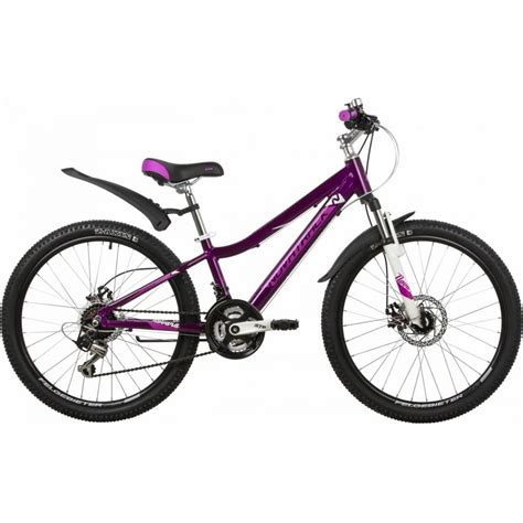 Велосипед NOVATRACK NOVARA 24", фиолетовый, 18 скоростей 24AHD.NOVARA ...