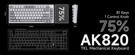 Amazon Ajazz Ak Pro Hot Swap Gasket Mount Mechanical Keyboard With Tft Display Screen