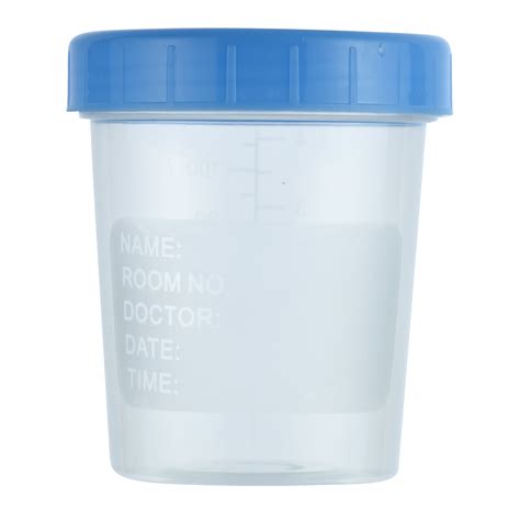 120ml Medical Disposable Specimen Container Urine Container PP Blue Cap