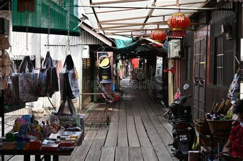 The Clan Jetties Of Georgetown Penang Malaysia Editorial Stock Photo