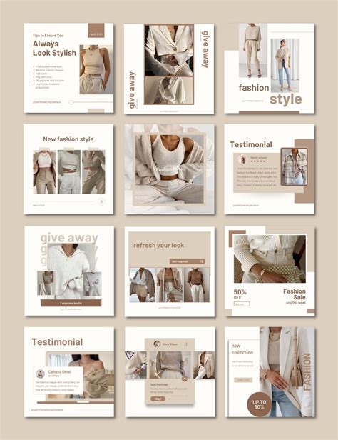 FASHION POSTS Fashion Instagram Canva Templates Payhip Instagram