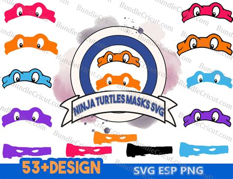 Ninja Turtles Masks Svg Tmnt Svg Files Teenage Mutant Ninja Turtle
